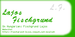 lajos fischgrund business card